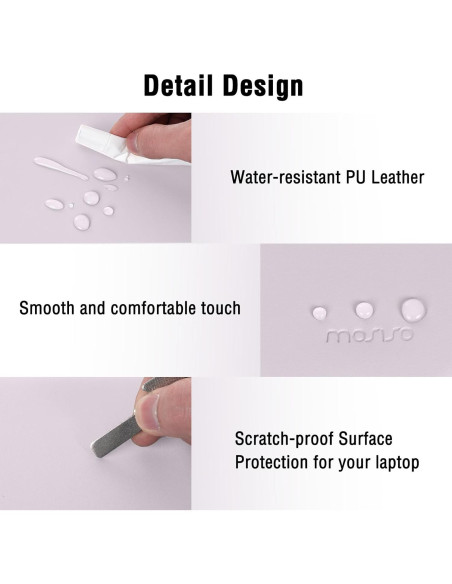 Funda para Laptop MOSISO 13" Lila Polvoriento con Bolsa