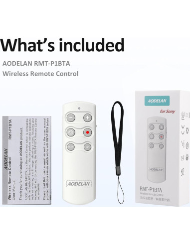 Control Remoto Inalámbrico AODELAN para Cámaras Sony