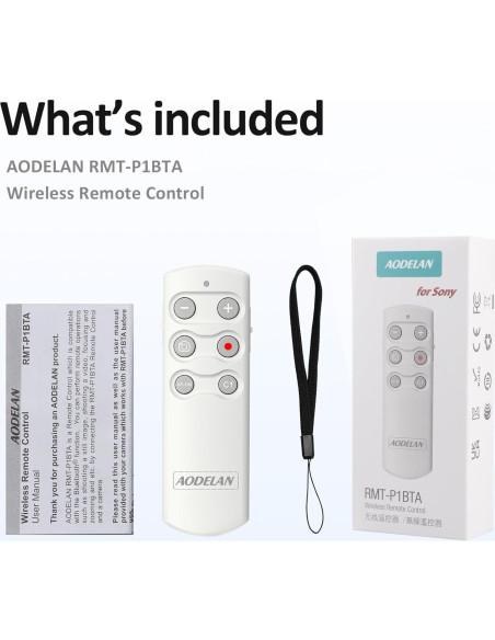 Control Remoto Inalámbrico AODELAN para Cámaras Sony