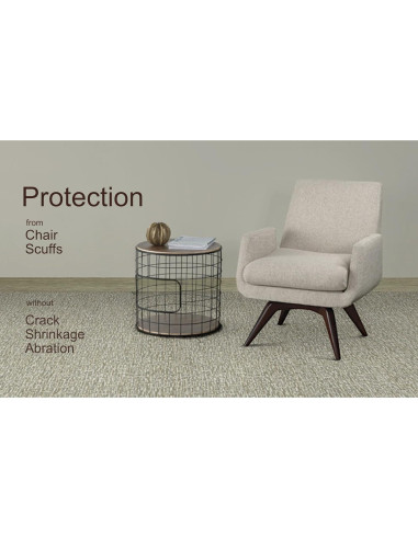 Moldura de zócalo de goma Stelalloy 4" x 5m Impermeable