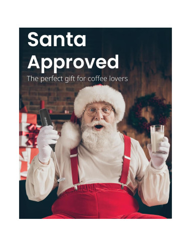 Varita Espumadora de Leche Elementi Rosa Brillante - Batidor Eléctrico