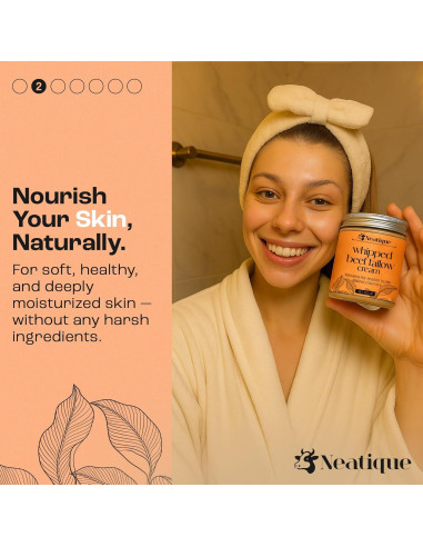 Grasa de Res Alimentada con Pasto Neatique 60.3g Hidratante Piel