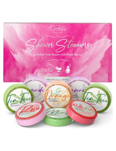 Bombas de Ducha Aromaterapia HFHO - 8 Fragancias Naturales