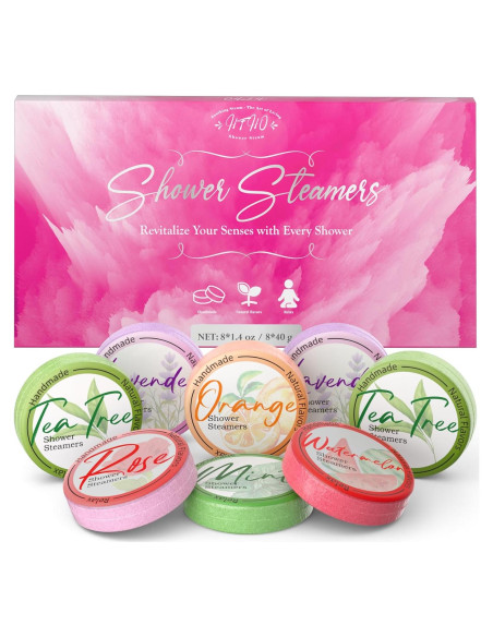 Bombas de Ducha Aromaterapia HFHO - 8 Fragancias Naturales