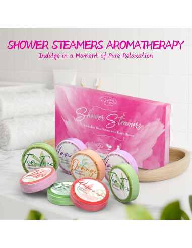 Bombas de Ducha Aromaterapia HFHO - 8 Fragancias Naturales