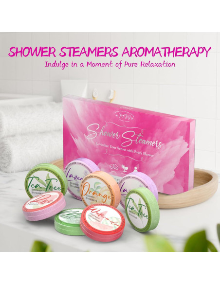 Bombas de Ducha Aromaterapia HFHO - 8 Fragancias Naturales