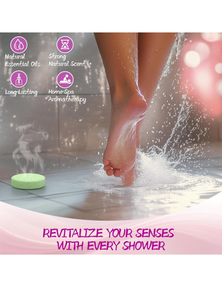 Bombas de Ducha Aromaterapia HFHO - 8 Fragancias Naturales