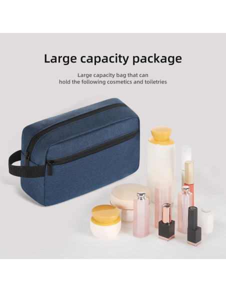 Bolsa de Aseo de Viaje Icramsy Azul Marino 21x15x7 cm