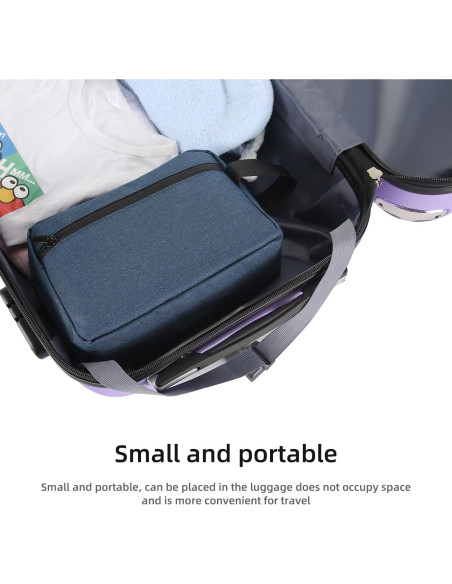 Bolsa de Aseo de Viaje Icramsy Azul Marino 21x15x7 cm