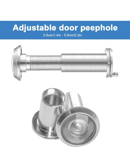 Mirilla de 180 Grados QBXMY7 con Broca 14 mm para Puerta