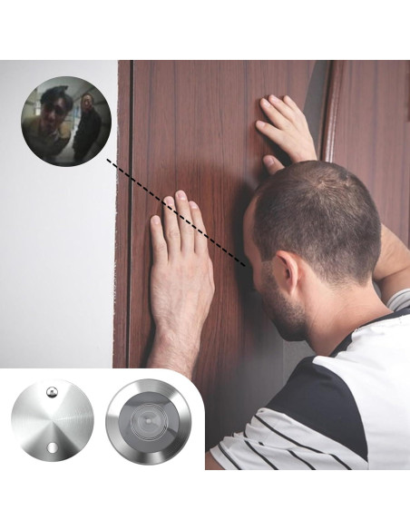 Mirilla de 180 Grados QBXMY7 con Broca 14 mm para Puerta