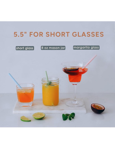 Popotes de Silicona Reutilizables Tegion para Niños 14 cm