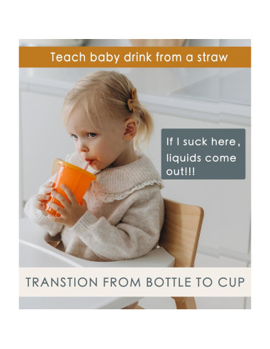 Popotes de Silicona Reutilizables Tegion para Niños 14 cm