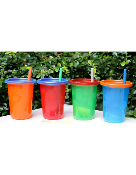 Popotes de Silicona Reutilizables Tegion para Niños 14 cm