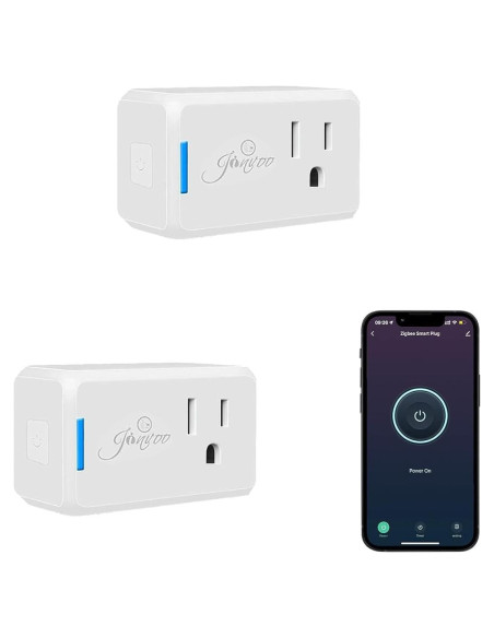 Enchufe Inteligente Jinvoo Zigbee Mini Inalámbrico 2 Unidades