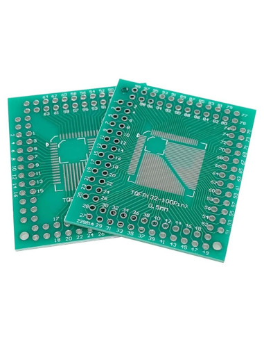 10 Placas Adaptadoras SMD a DIP Cermant 38x46mm