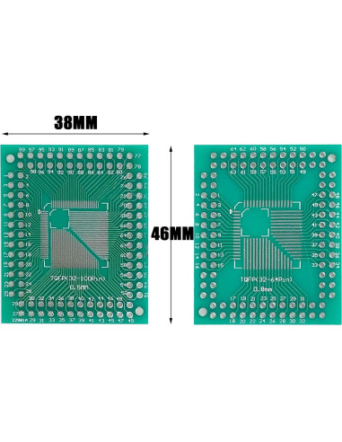 10 Placas Adaptadoras SMD a DIP Cermant 38x46mm