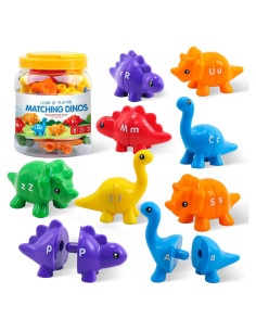 Juguete de Aprendizaje Montessori Ganaj Dinosaurios 26 Letras