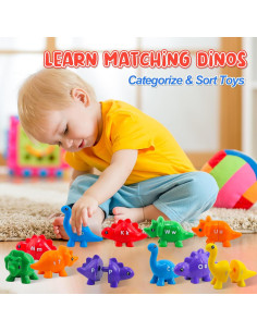 Juguete de Aprendizaje Montessori Ganaj Dinosaurios 26 Letras 2