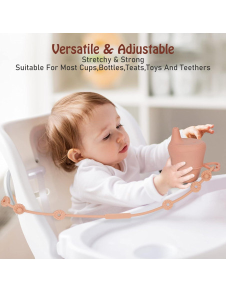 Correas de Silicona Ajustables para Juguetes Bebé Ether+Sage