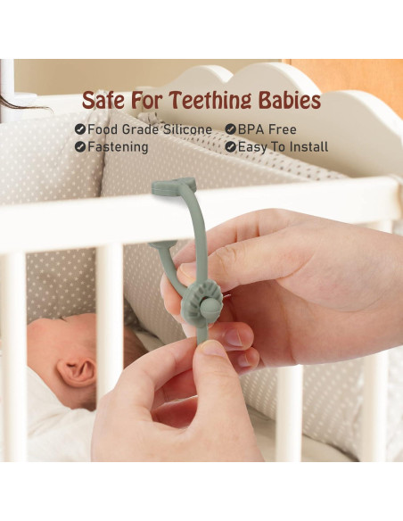 Correas de Silicona Ajustables para Juguetes Bebé Ether+Sage