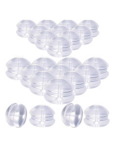 Respaldos de Aretes Hicarer 100 Piezas Silicona Transparente