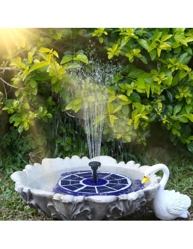 Bomba de Fuente Solar AISITIN 3.5W con Batería 1800mAh