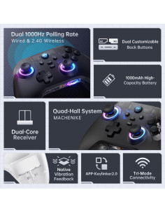 Controlador Bluetooth Machenike G3V2 para PC/Switch/iOS/Android 2