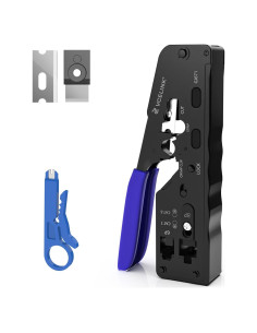 Crimpadora RJ45 VCELINK Todo en Uno para Conectores CAT5e a CAT7