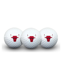Paquete de 3 pelotas de golf Team Effort Chicago Bulls