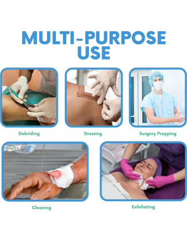 Compresas de Gasa No Tejidas HEALQU - 200 Unidades 7.62x7.62cm