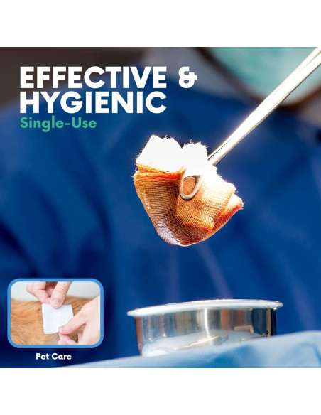 Compresas de Gasa No Tejidas HEALQU - 200 Unidades 7.62x7.62cm