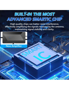 Antena de TV Digital Interior DTB TECH US-V42161 4K 1080P 2