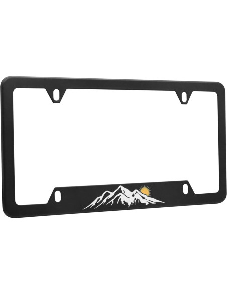 Marco de Placa de Licencia Delantera GZSH Estilo Montaña 31.1x15.9 cm