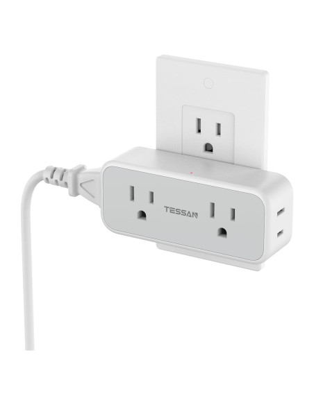 Protector de Sobretensión TESSAN con 4 Salidas AC 1875W