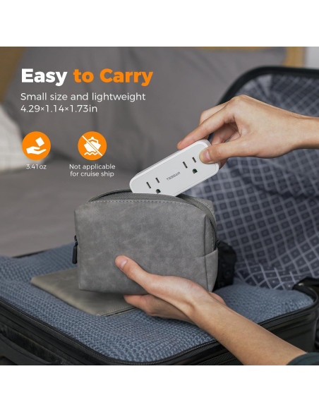 Protector de Sobretensión TESSAN con 4 Salidas AC 1875W