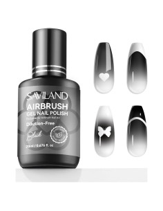 Esmalte de Uñas en Gel SAVILAND 20 ml Negro Sin Acetona