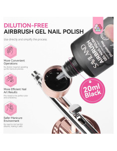 Esmalte de Uñas en Gel SAVILAND 20 ml Negro Sin Acetona 2