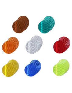Pegatinas Reflectantes Tuyrchu 1 Pulgada 80 Pcs Alta Visibilidad