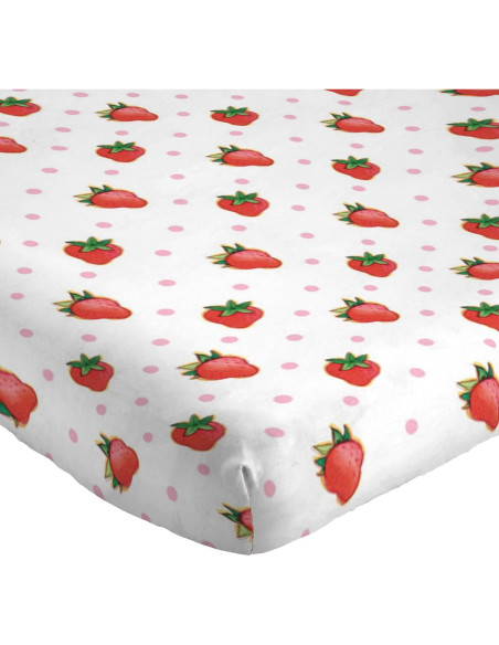 Juego de Sábanas Twin Jay Franco 3 Piezas Microfibra Pastel de Fresa