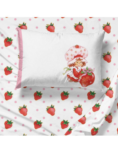 Juego de Sábanas Twin Jay Franco 3 Piezas Microfibra Pastel de Fresa