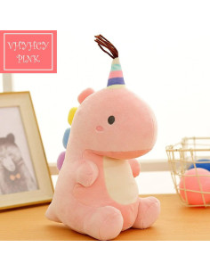 Juguete de Peluche Dinosaurio Rosa VHYHCY 35 cm Suave 2