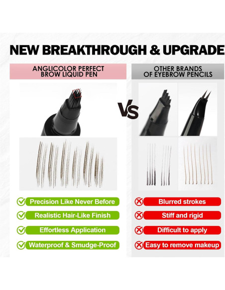 Bolígrafo de Cejas Anglicolor 02 Mocha Microblading Líquido