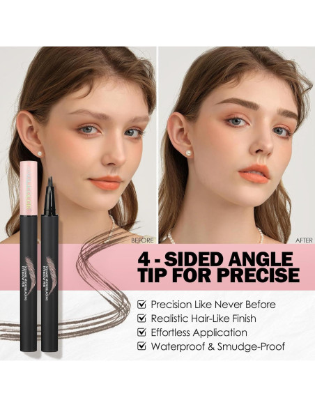 Bolígrafo de Cejas Anglicolor 02 Mocha Microblading Líquido