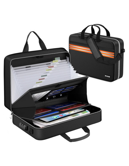 Organizador de Archivos Acordeón ZOOPIP a Prueba de Fuego 13 Bolsillos