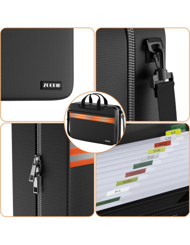 Organizador de Archivos Acordeón ZOOPIP a Prueba de Fuego 13 Bolsillos