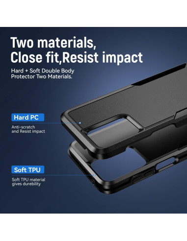 Funda delgada para Motorola Moto G 5G 2023 con protector