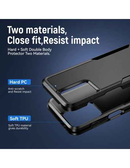 Funda delgada para Motorola Moto G 5G 2023 con protector