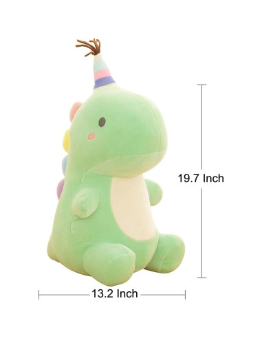 Peluches de Dinosaurio Verde VHYHCY 50 cm Suave para Niños