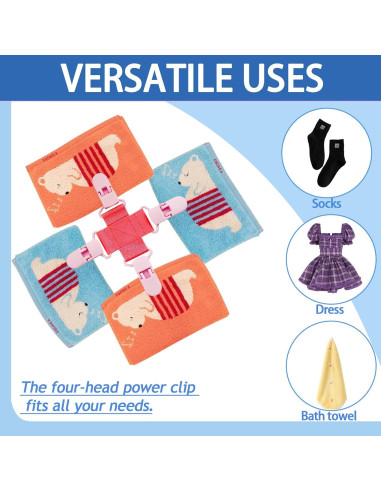 Paquete de 2 Clips para Sábanas Josuyofo - Reduce Enredos y Arrugas